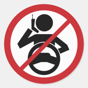 Hängen Sie oben und fahren Sie Runder Aufkleber