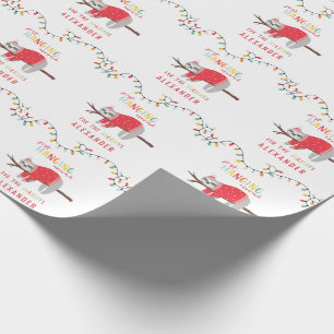 Hängen um Trägheitsspaß Feiertag Geschenkpapier