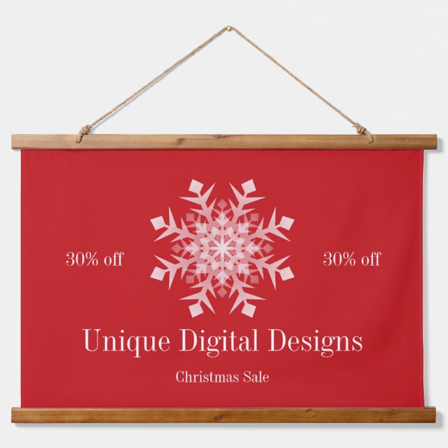 Hängen von Wall Sign Crafters künstlerische Geschä Wandteppich Mit Holzrahmen (Vorne)