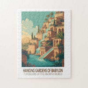 Hängende Gärten von Babylon 7 Weltwunder Puzzle