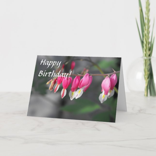 Hängende Herzen Karte (Vorderseite)