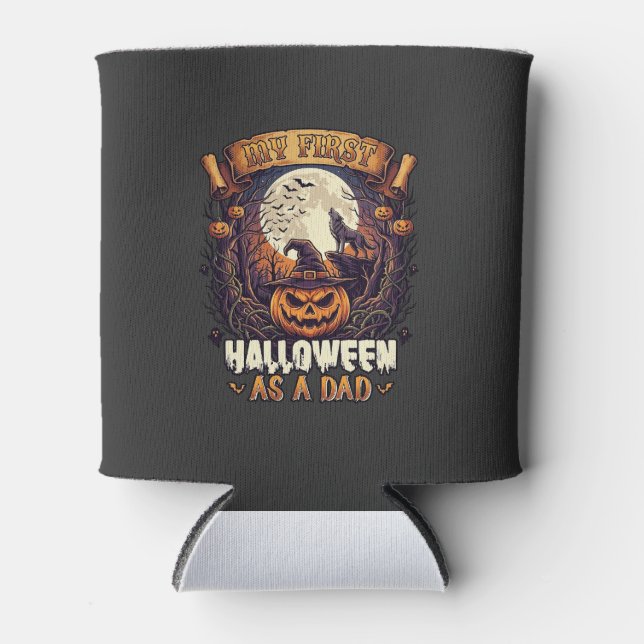Hängende Hexen Halloween Fliegende Hexe Verfluchte Dosenkühler (Vorderseite)
