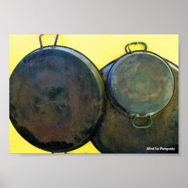 Hängende Paella-Gerichte Poster (Vorne)