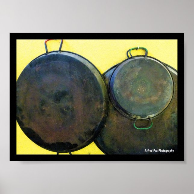 Hängende Paella-Gerichte Poster (Vorne)