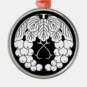 hängende Traube Silbernes Ornament