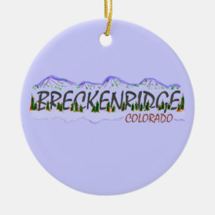 Hängende Verzierung Breckenridges Colorado Keramikornament