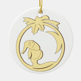 Hängende Weihnachtsdekoration Keramik Ornament