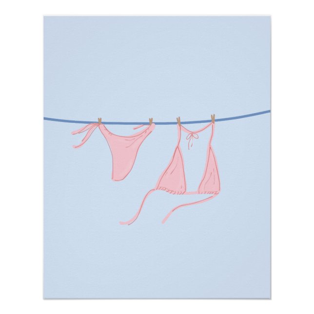 Hängender Bikini Poster (Vorderseite)