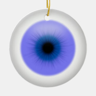 Hängendes blaues Auge auf Augapfel-Verzierung Keramikornament