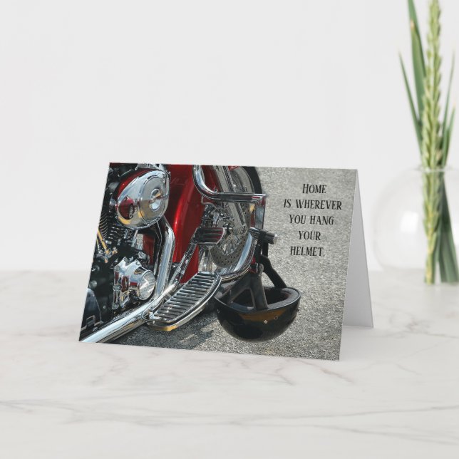 Hanghelm V-Twin Motorrad-Anniversary Card Karte (Vorderseite)