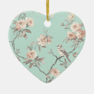 Hangherz-Ornament - Shabby Chic Keramikornament