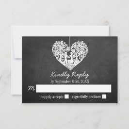 Hangherz Tree Chalkboard Wedding RSVP