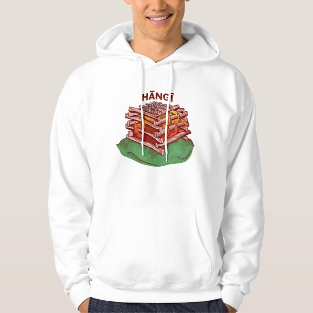 Hangi Maori Cooking Food Kai Hoodie (Vorderseite)