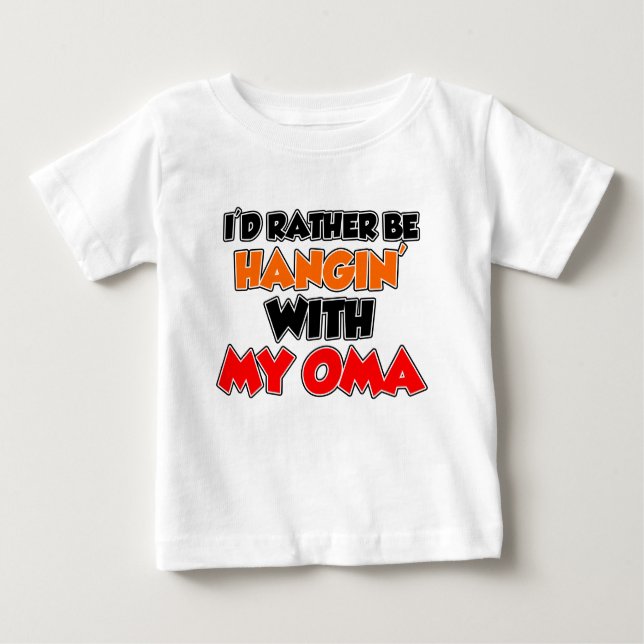 Hangin mit meinem Oma Baby T-shirt (Vorderseite)