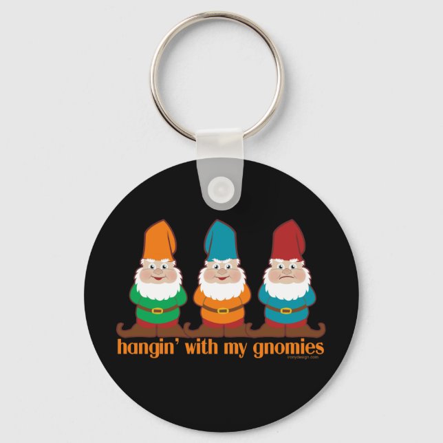 Hangin' mit meinen Gnomies Blue Schlüsselanhänger (Vorderseite)