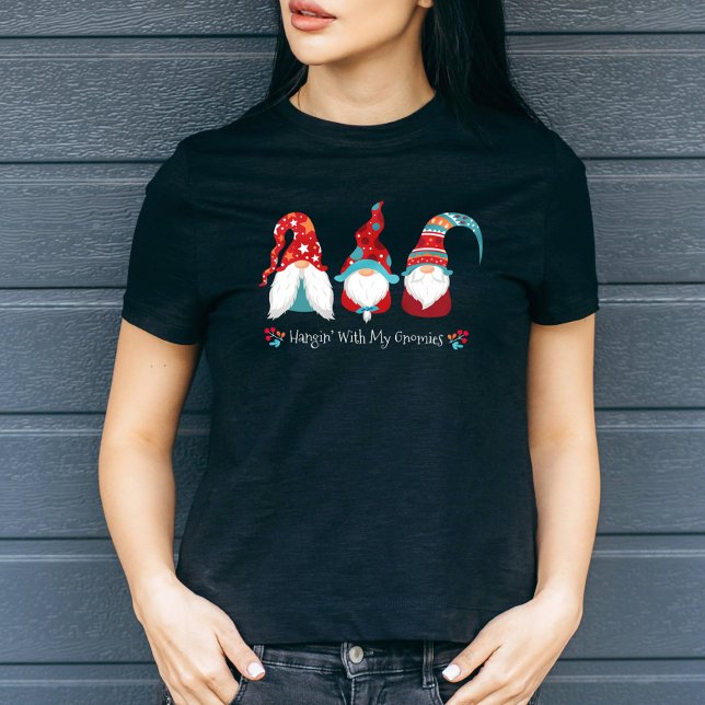 Hangin mit meinen Gnomies Niedlich Modern Holiday  T-Shirt (Von Creator hochgeladen)
