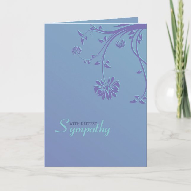 Hanging Branch Deepest Sympathy Card Karte (Vorderseite)