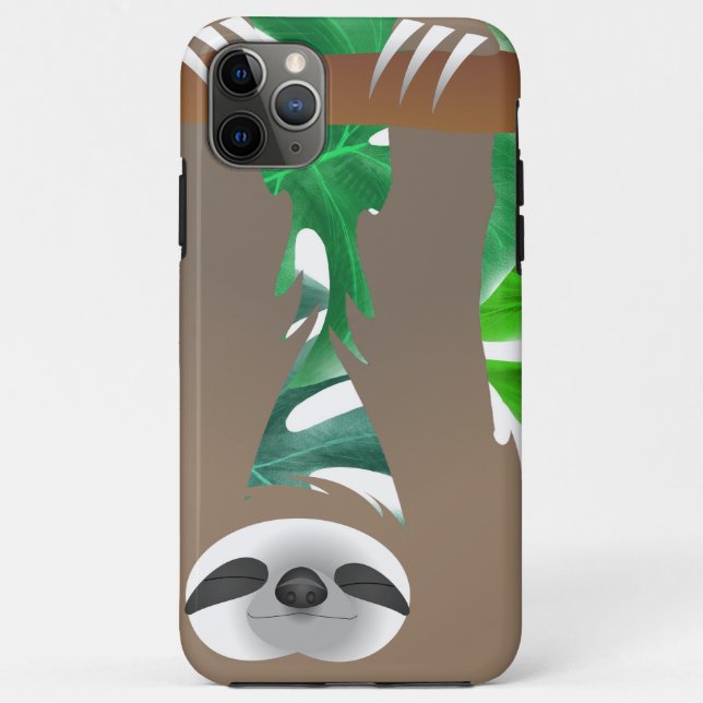 Hanging Brown Sloth Ein Nickerchen im Dschungel ma Case-Mate iPhone Hülle (Rückseite)