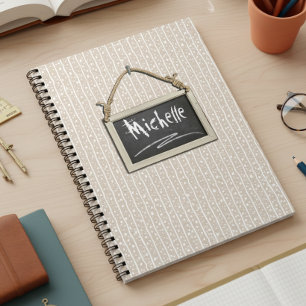 Hanging Chalkboard Beige ID397 Notizblock