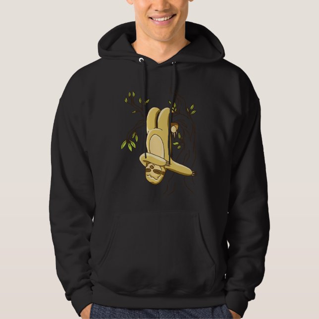 Hanging Dabbing Sloth Hoodie (Vorderseite)