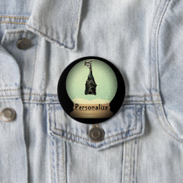 Hanging Fledermaus Schneeflobe schwarz Vintager go Button