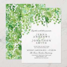 Hanging Greenerity Wedding Einladung