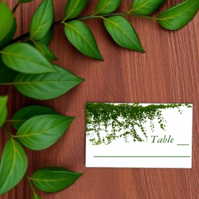 Hanging Ivy Greenery Wedding Platzkarte (Von Creator hochgeladen)