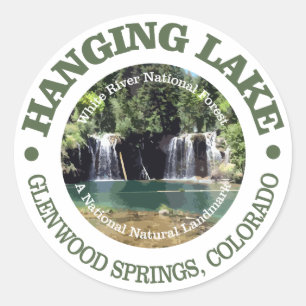 Hanging Lake Runder Aufkleber