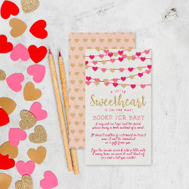 Hanging Liebe Herz Kleine Sweetheart Baby Dusche Begleitkarte