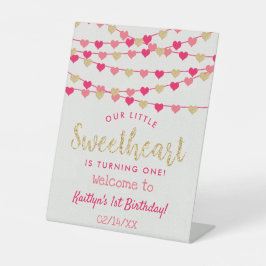 Hanging Liebe Herzlich Willkommen bei Sweetheart G Sockelschild