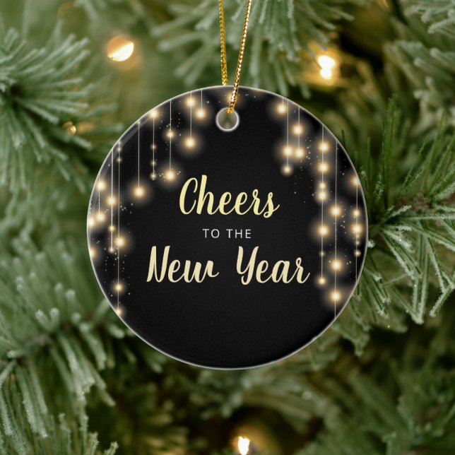 Hanging Lights Silvester Urlaub Keramik Ornament (Baum)