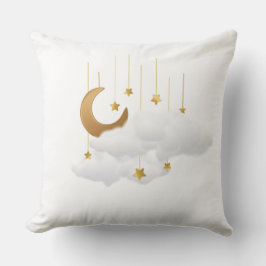 Hanging Moon & Stars Cloud Ramadan Pillow Kissen