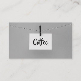 Hanging Note Word jenseits der Kaffee-Lochkarte Treuekarte