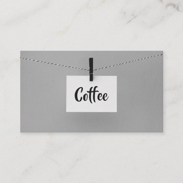 Hanging Note Word jenseits der Kaffee-Lochkarte Treuekarte (Vorderseite)