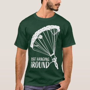 Hanging nur um den lustigen Parachuting Lover Skyd T-Shirt
