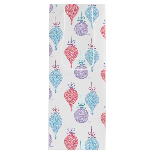 Hanging Ornaments Weinbeutel von Sue Weidlich Geschenktüte Für Weinflaschen (Vorderseite)