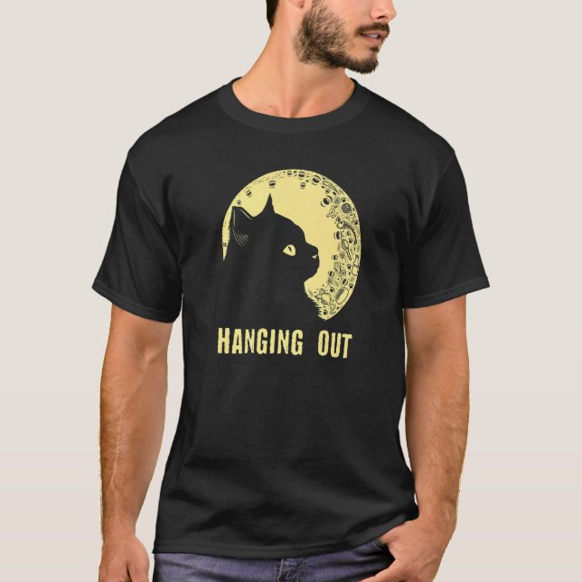 Hanging Out Cat  Hobby Kitten Pastime Cat Mom T-Shirt (Vorderseite)