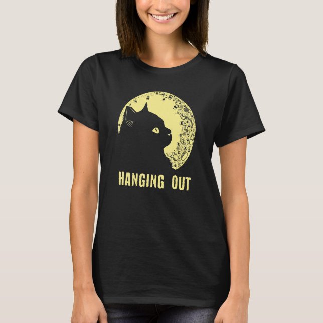 Hanging Out Cat   Hobby Kitten Pastime Cat Mom T-Shirt (Vorderseite)