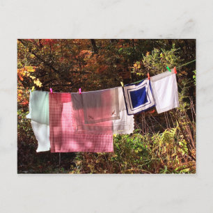 "Hanging Out" Nr.1 POSTKARTE Wäscheleine