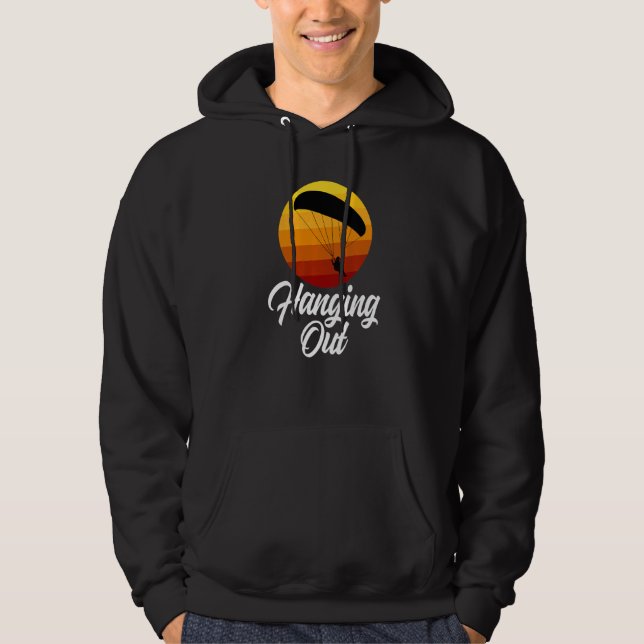 Hanging Out Retro  Women Paraglider Adventure  1 Hoodie (Vorderseite)