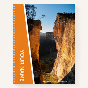 Hanging Rock Blue Mountains Australien Orange Notizbuch