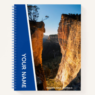 Hanging Rock Blue Mountains Australien Sunset Blue Notizbuch
