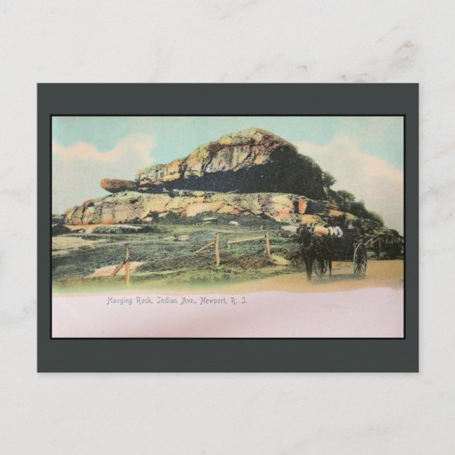 Hanging Rock, Indian Avenue, Newport, RI Postkarte (Vorderseite)