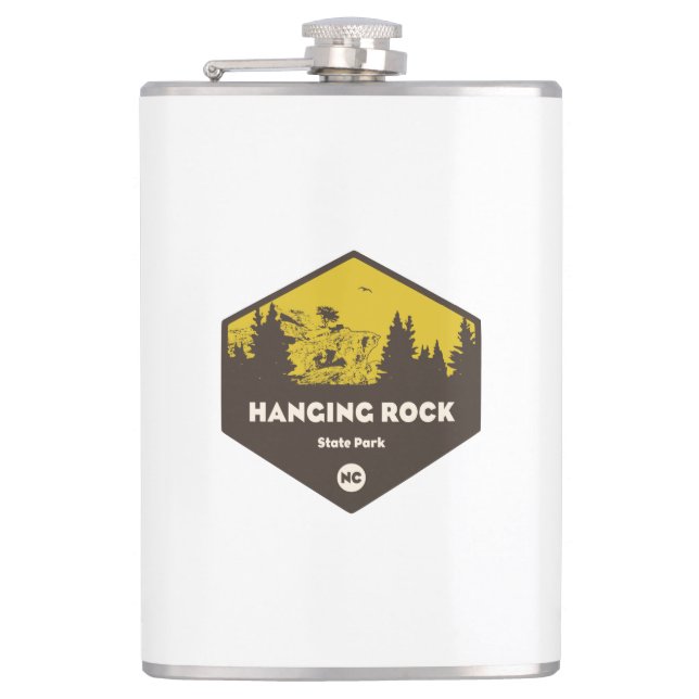 Hanging Rock Staat Park, North Carolina Flachmann (Vorderseite)