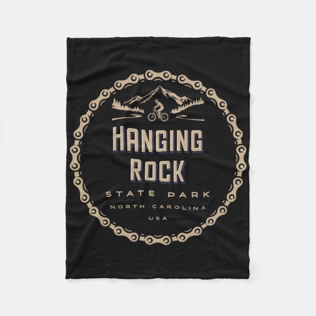Hanging Rock State Park North Carolina Mountain Bi Fleecedecke (Vorderseite)