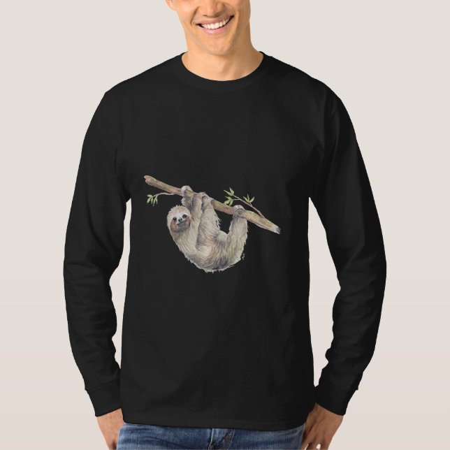 Hanging Sloth Painting T-Shirt (Vorderseite)