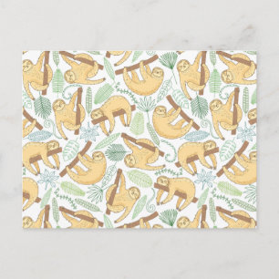 Hanging Sloths Postkarte