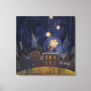 Hanging Stars Art Matte Leinwanddruck