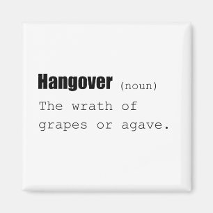 Hangover Definition Funny Magnet