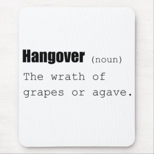 Hangover Definition Funny Mousepad